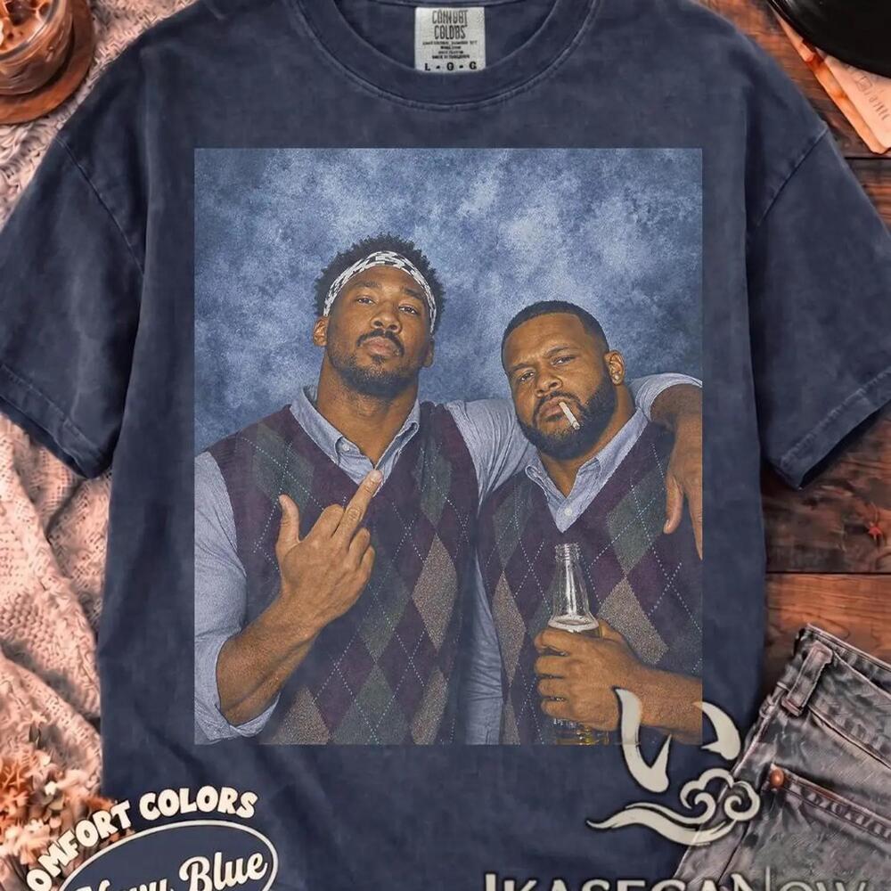 Myles Garrett Aaron Donald Football Middle Finger Beer Bootleg Fan Unisex Tee